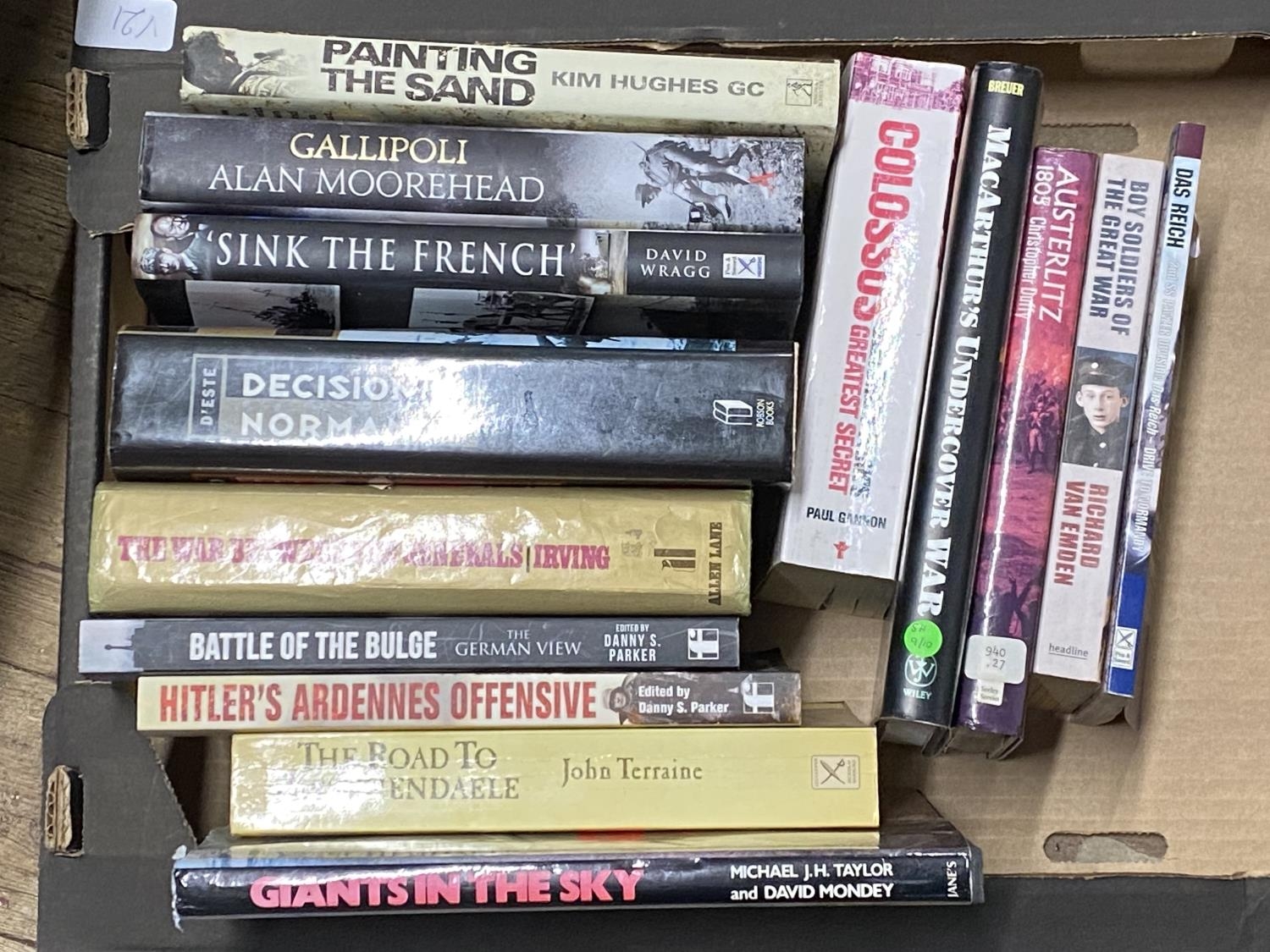 A selection of assorted military related books