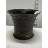 A 18th century Georgian bronze mortar