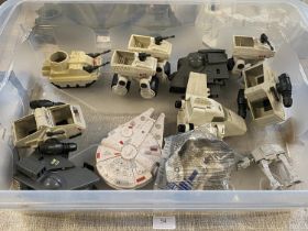 A selection of assorted vintage Star Wars mini rigs