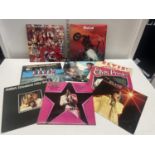 A selection of collectable records including Elvis, Meatloaf etc