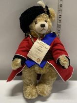 A limited edition Hermann bear celebrating the Queens 80th birthday