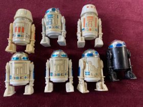 A selection of 1977/78 Star Wars droid figures