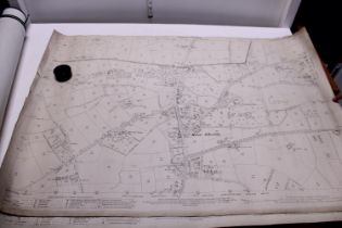 A job lot of early 19th century large Ordnance Survey maps of local areas