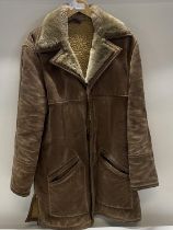 A men's sheepskin coat