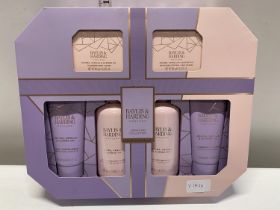 A boxed Bayliss and Harding pamper set