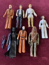 A selection of 1977 Star Wars figures