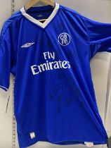 A signed 2005 Chelsea shirt signed by the squad with authenticity signed by peter Kenyan