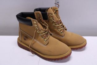 A pair of Timerland boots