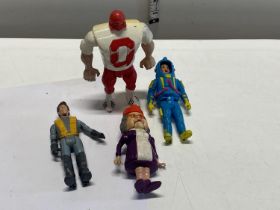 Four 1987/88 Ghostbusters figures