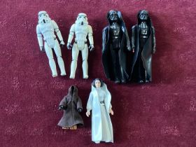 A selection of 1977 Star Wars action figures