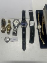 A job lot of assorted watches including Sekonda