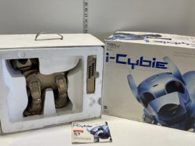 A boxed Tiger I-Cybie robot dog (untested)