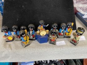 A eleven piece vintage Robertson's band and one other Robertson's figure