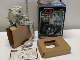 A boxed 1983 Star Wars Scout Walker model by Kenner