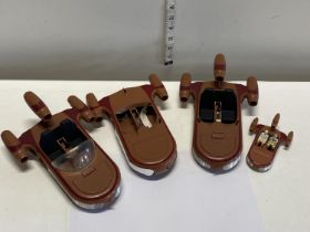 Three General Mills 1978 and A Kenner Star Wars Land Speeder models