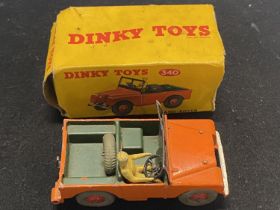 A vintage Dinky 340 Land Rover die-cast model