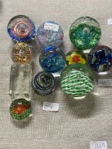 A good selection of collectible paperweights