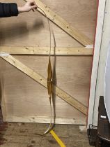 A good quality hand made hunting bow (no makers name) 160cm long (No shipping)