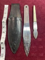 Two vintage throwing knives over 18's / UK post only