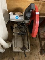 A 240 volt Clarke 14 inch abrasive cut of saw. Untested No shipping