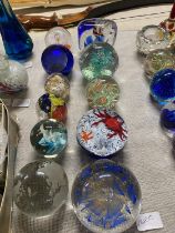 A good selection of collectible paperweights