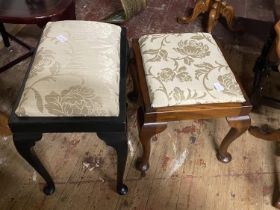 Two vintage piano stools. shipping unavailable