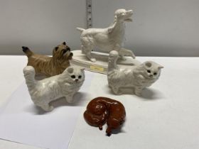 Five assorted Beswick figurines