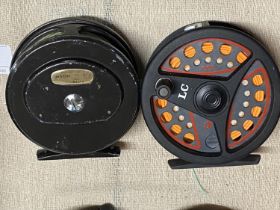 A Leeda LC 100 fixed spool fishing reel & one other