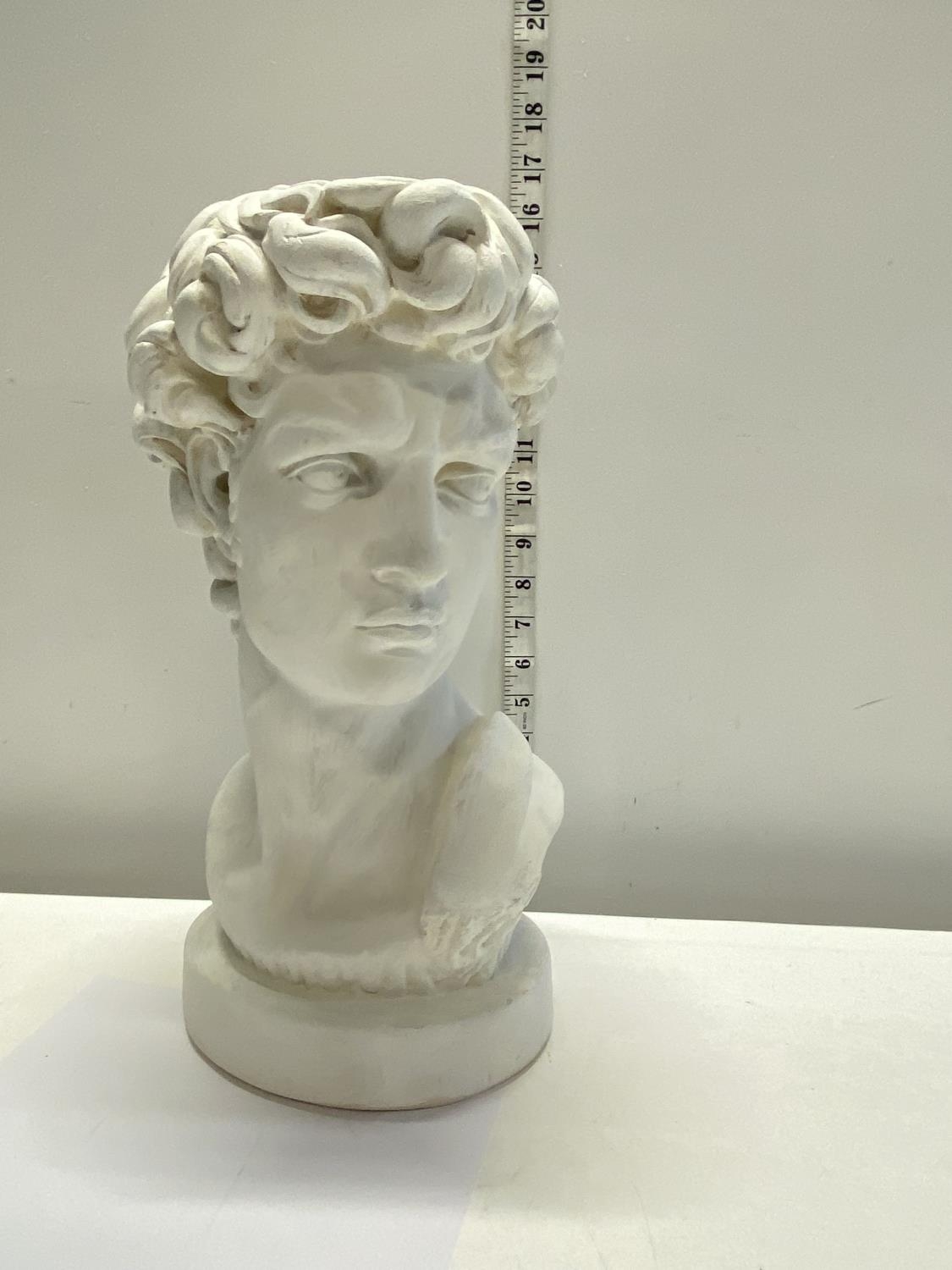 A large classical ceramic bust 36cm tall