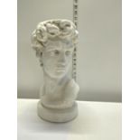 A large classical ceramic bust 36cm tall