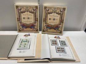 Two Stanley Gibbons Royal Wedding 1981 stamp albums in mint condition.