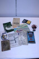 A job lot of assorted vintage motoring ephemera