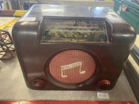 A vintage bakelite Bush radio