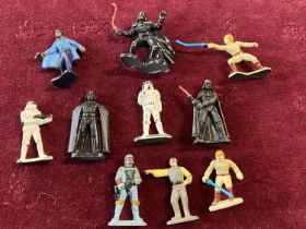 A selection 1982 Star Wars micro collection metal figures