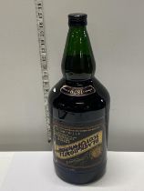 A unopened bottle of Black Bottle Scotch whisky 4.5 litres 1993. Signed by Sir Alex Ferguson and