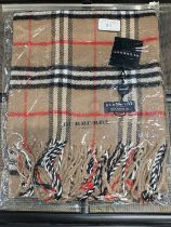 A new with tags Burberry 100% lambs wool tan shawl 206 x 70cm