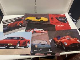 A selection of PML Ferrari prints