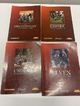 Four War Hammer collectable books