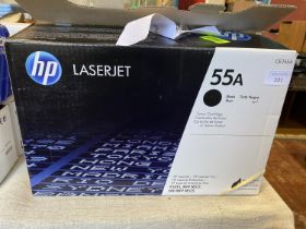 A HP Laserjet 55A black toner cartridge