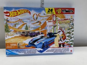 A boxed as new Hot Wheels Christmas advent calendar