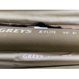 A Greys X Flight 9ft 6 No.7 fly fishing rod, shipping unavailable