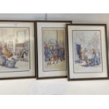 Three framed limited edition signed Margaret Clarkson prints, shipping unavailable