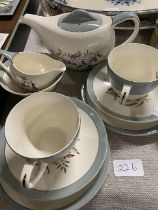 A vintage Bristol tea for two bone china tea service, shipping unavailable