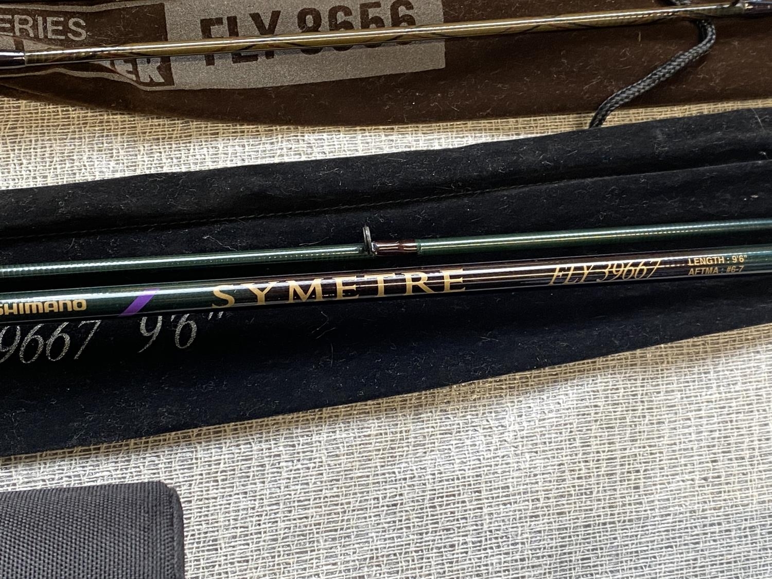 A Shimano Symetre fly fishing rod 39667, shipping unavailable