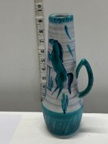 A Swiss studio pottery vase by Valcera Suisse. In very good condition.