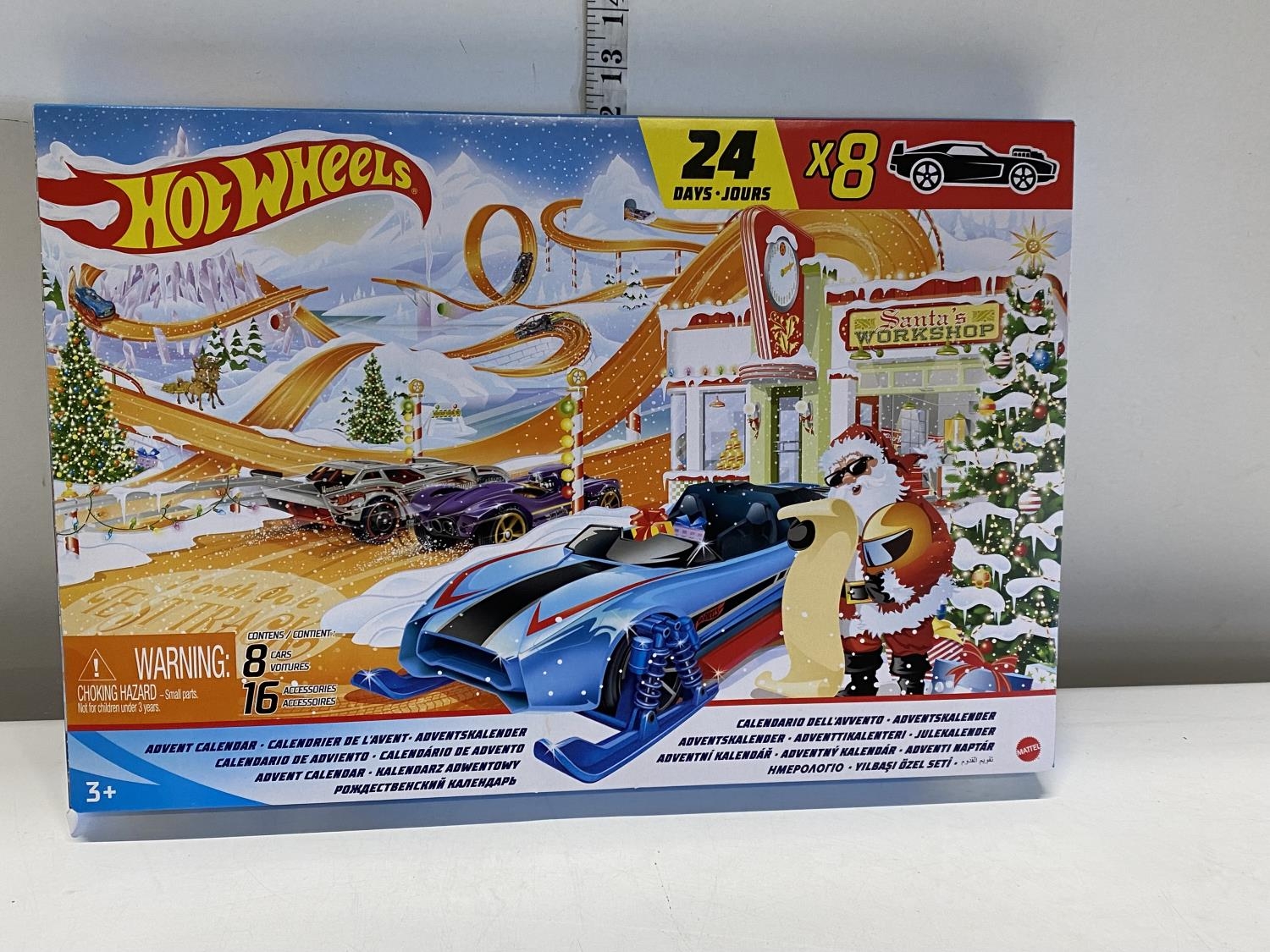 A boxed as new Hot Wheels Christmas advent calendar