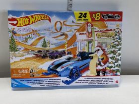 A boxed as new Hot Wheels Christmas advent calendar