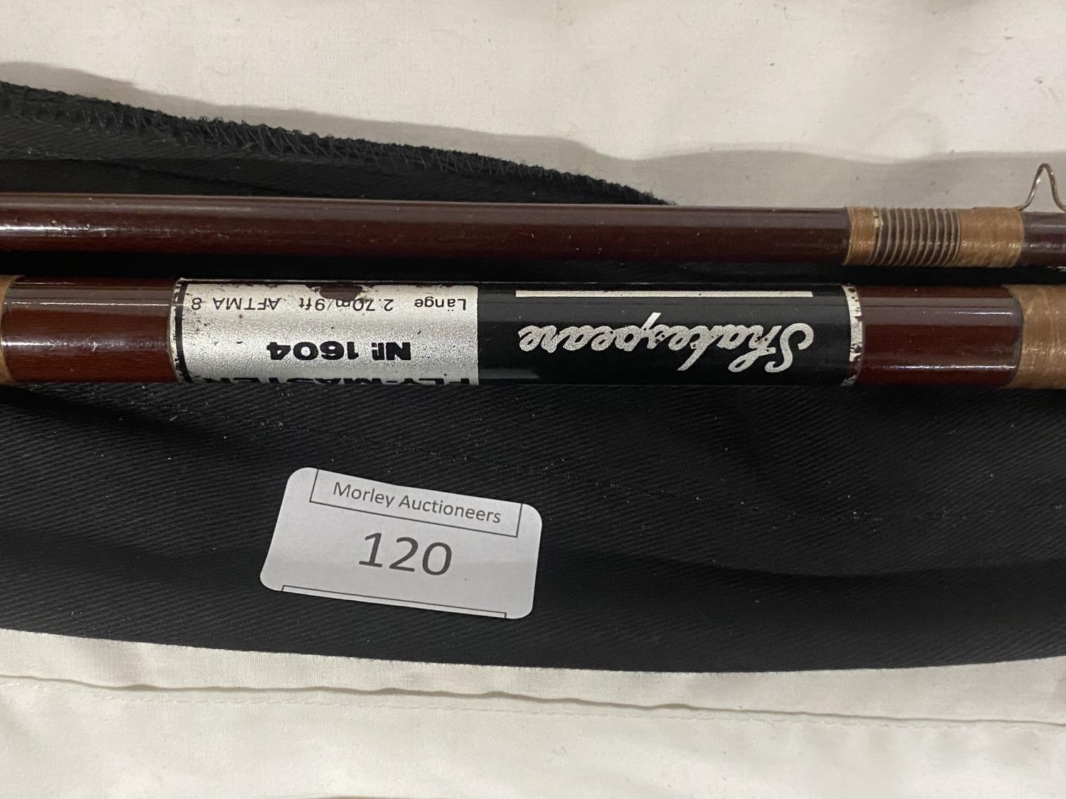 A Shakespeare 9ft fly master fishing rod. No shipping.