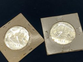 A 1963 & 1965 Canadian dollar