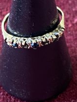 A 9ct gold ring with stone missing, for scrap net weight 0.99g
